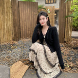 フラワーシフォンティアードワンピース