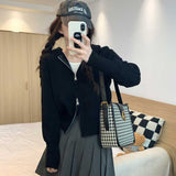 ダブルジップニットパーカー