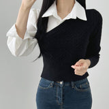 アシンメトリーレイヤードトップス