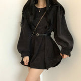 コーデュロイバルーンワンピース