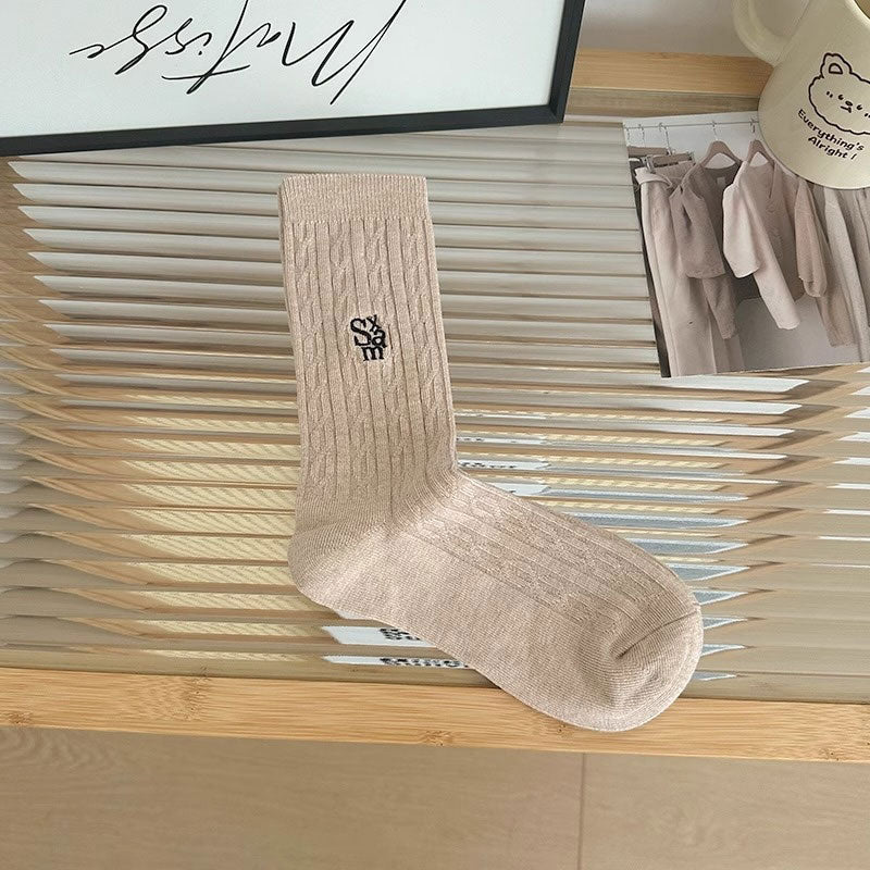 ロゴケーブルソックス