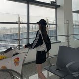 ストライプジャージ&スカートSET