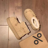 リボンクロスラインムートンブーツ