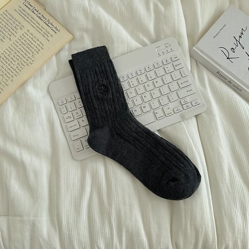 ロゴケーブルソックス