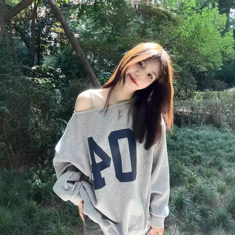 ワンショルダーナンバースウェット