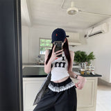 ウエストフリルタックパンツ