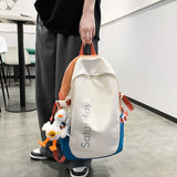 カラージップフロントロゴリュック