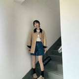 バイカラースプリングコート