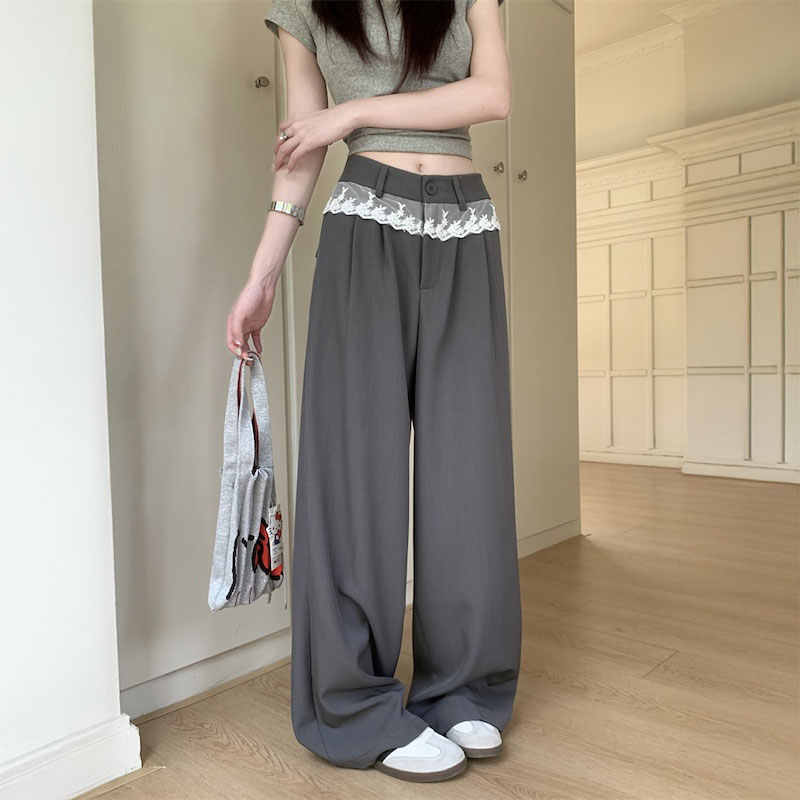 ウエストフリルタックパンツ