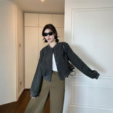 ワンカラーシンプルブルゾン