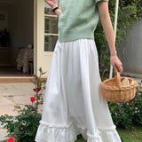 パールビジュー半袖ニット