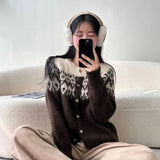 ノルディックモヘアカーディガン