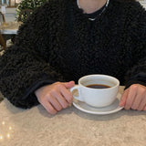 ノーカラーボアアウター