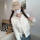 ダブルジップニットパーカー