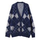 ファーアーガイルカーディガン