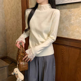 クラシックレースフリルトップス