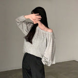 ルーズフレアリボンカーディガン