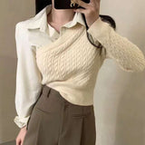 アシンメトリーレイヤードトップス