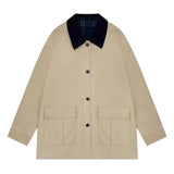 バイカラースプリングコート