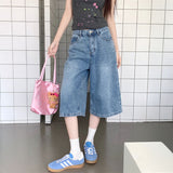 ルーズミドルハーフデニム