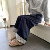 裏地ストライプカラーパンツ