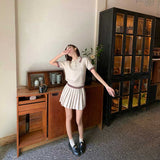 サマーポロニット&ニットスカートSET