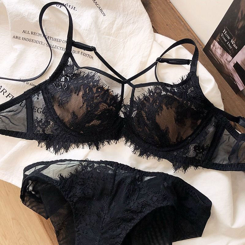 レディナイトストラップブラ&ショーツSET