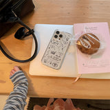 【iPhone17対応】クリア顔文字iPhoneケース