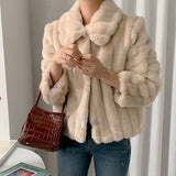 フェイクファーショートアウター