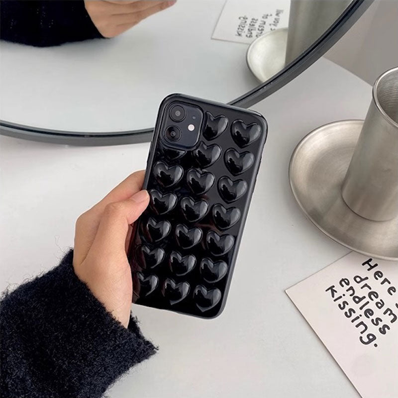 ハートバブルラップiPhoneケース