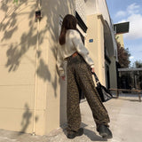 レオパードルーズワイドデニム