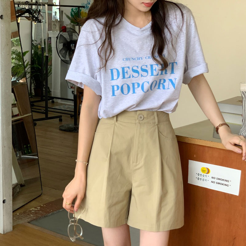 カラーチノタックハーフパンツ