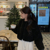 ノーカラーボアアウター