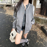 グレーオーバーブルゾン