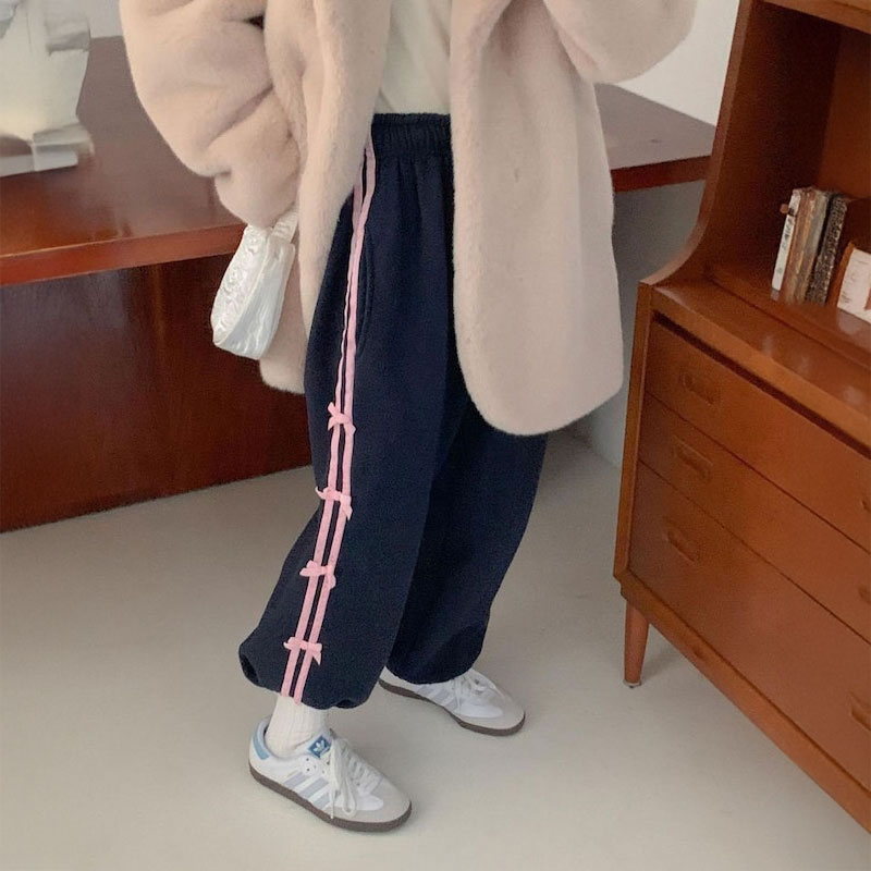 ミニリボンダブルラインジャージパンツ