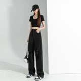 ブラックダメージデニム