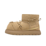 リボンクロスラインムートンブーツ