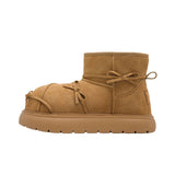 リボンクロスラインムートンブーツ