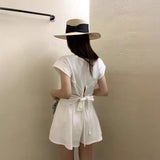 バッグリボンTシャツ&ドロストパンツSET