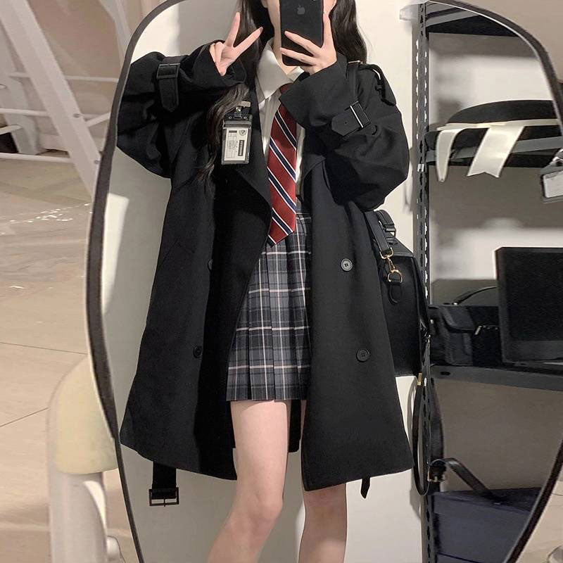 カジュアルスクールトレンチコート