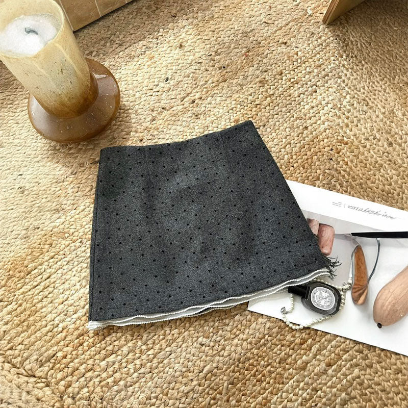 エレガントドットタイトスカート