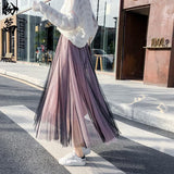 グラデーションチュールスカート