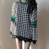 カジュアル千鳥ニット