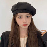 シルバーアクセントベレー帽