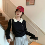 バイカラーポロニット