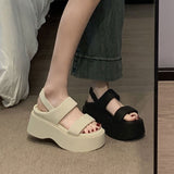 厚底ダブルベルトイージーサンダル