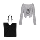 レースアップカーディガン&キャミソールSET