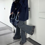 スモーキーフレアカットオフデニム