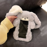 【iPhone17対応】うさぎぬいぐるみiPhoneケース