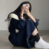 デニムレディシャツワンピース